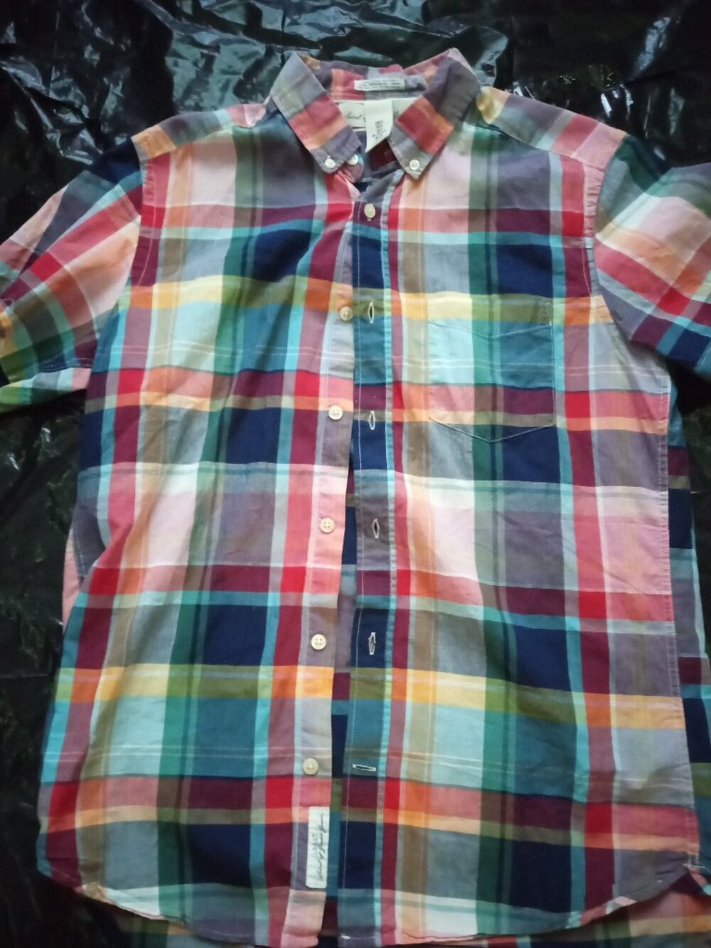 (Bundle Deal) H&M L.O.G.G Colorful Plaid Short Sleeve Button Up Mens Small